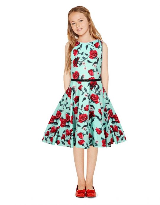 YJ.GWL Girls Dresses Denim Floral Swing Skirt with Belt Girls Fashion  Clothes for 8-10 Years Size 160 Blue : Amazon.in: Clothing & Accessories