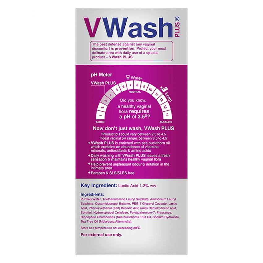 VWash Plus Expert Intimate Hygiene, 200 Ml - Yummy Mummys