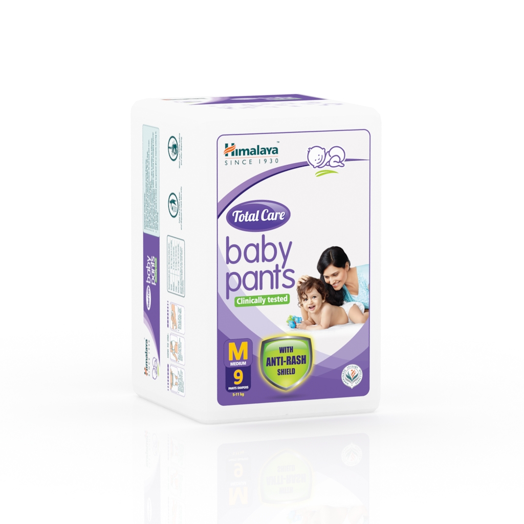 Himalaya Total Care Baby Pants Diapers, Medium, 54 Count | GoRevizon